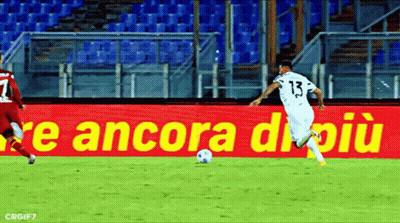Blurry Soccer Game Player In Jersey Saying A GIF