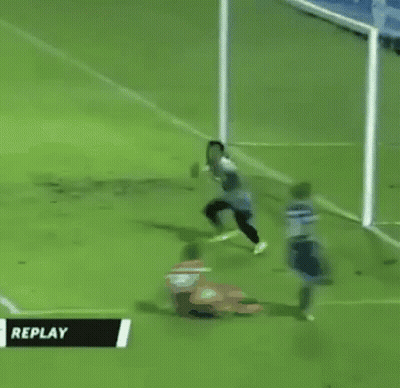Blurry Soccer Game Yellow Gooolll !! GIF