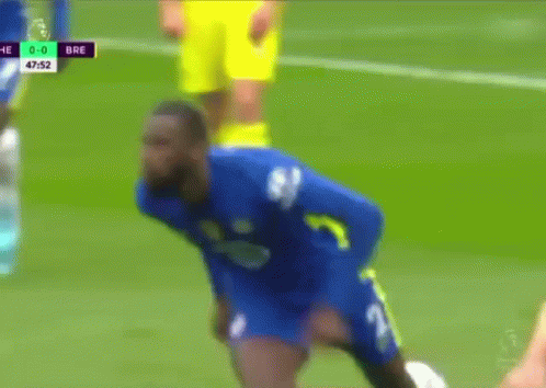 Blurry Soccer Player On Field Score 47:52 GIF