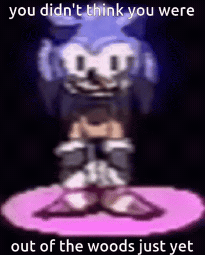 Blurry Sonic You Didn't Think You Were Out Of The Woods Just Yet GIF