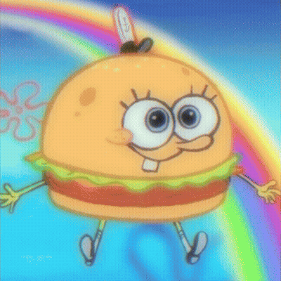 Blurry SpongeBob With Big Eyes GIF
