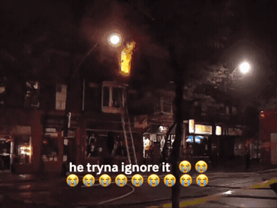 Blurry Street He Tryna Ignore It GIF