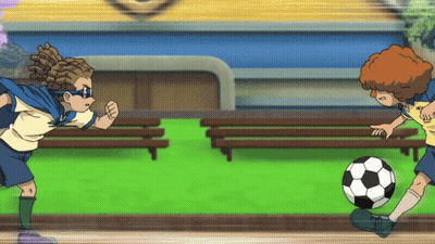 Blurry Two Soccer Players Saying Play GIF