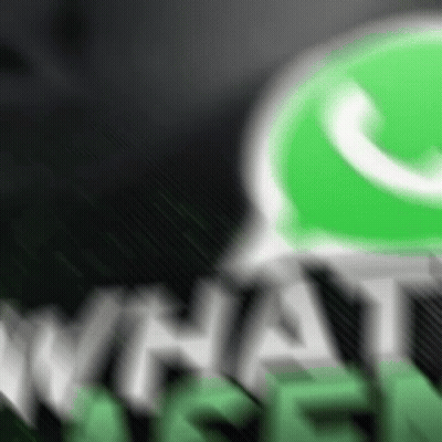 Blurry WhatsApp Logo Saying What GIF