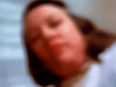 Blurry Woman Face With Red Lip GIF