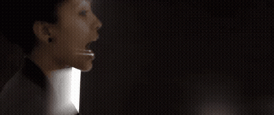 Blurry Woman Face With White Border GIF