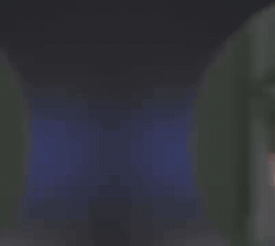 Blurry Woman Green Hair Hat GIF