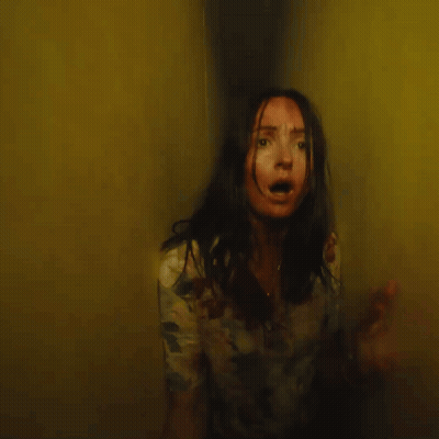 Blurry Woman Making Scary Face GIF