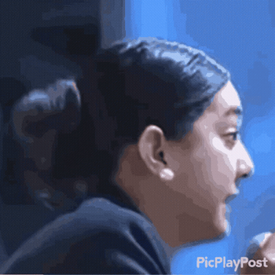 Blurry Woman's Face PicPlayPost GIF