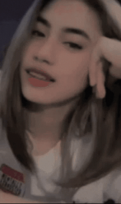 Blurry Woman With Amanda Name Tag GIF