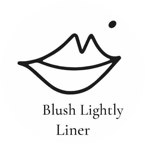 Blush Lightly Lip Liner Logo Sticker