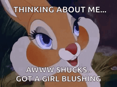 Blushing Girl Thinking About Me GIF