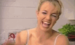 Blushing Laughing Britney Spears