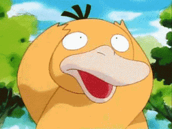 Blushing Psyduck Oh Stop GIF