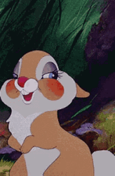 Blushing Rabbit Waving Ear Flirt GIF
