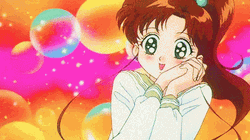 Blushing Sailor Jupiter Talking Fascinatedly  GIF