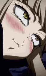 Blushing Toga Himiko GIF