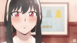 Blushing Yor Forger Red Face GIF