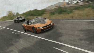 BMW I8 Driving Down Road GIF