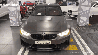BMW With License Plate DD03J2030 GIF