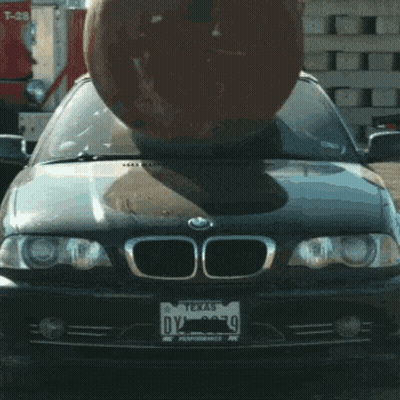 BMW With Texas License Plate DYA 8739 GIF