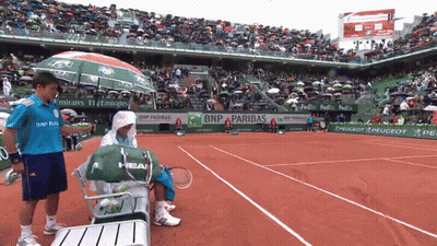 Bnp Paribas Is One Of The Sponsors Of This Tennis Court GIF