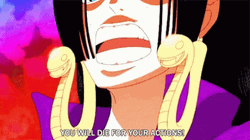 Boa Hancock Angry Captain Pirate Empress GIF