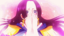 Boa Hancock Surprised Blush One Piece GIF