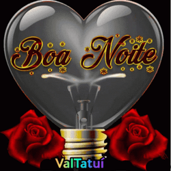 Boa Noite Heart Bulb GIF
