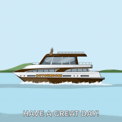 Boat Doyoumoose Floating On Water GIF