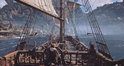 Boat In Ocean GIF