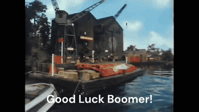 Boat In Water Good Luck Boomer GIF