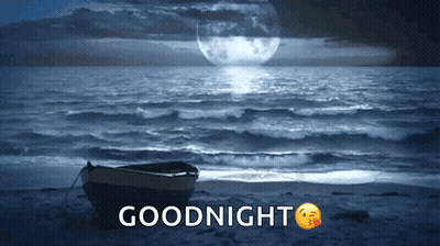 Boat On Beach Goodnight GIF