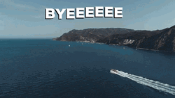 Boat Sailing On A Sea Byeeee GIF