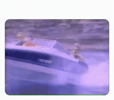 Boat With License Plate Starting With T GIF