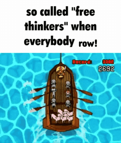 Boat With Pigs So Called Free Thinkers GIF