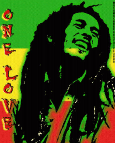 Bob Marley Dreadlocks Poster GIF