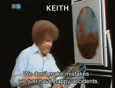 Bob Ross Happy Accidents GIF