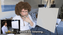 Bob Ross Hilarious Reaction To Impersonator GIF