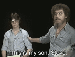 Bob Ross Introducing Son Steve GIF