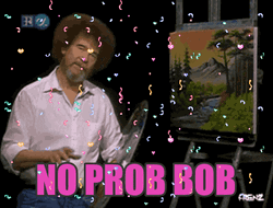 Bob Ross No Prob Bob Confetti GIF