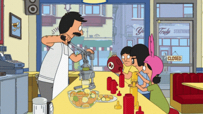Bob's Burgers Cartoon Closed GIF