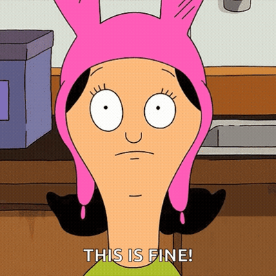 Bob's Burgers Character in Pink Bunny Hat Says This Is Fine