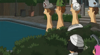 Bob 'S Burgers Characters Are Hiding In The Woods And Bob Says There 'S A Lot Of Carrots In That Stew GIF