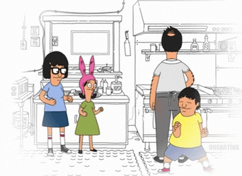 Bob's Burgers Thanksgiving Belcher Family Cooked Dinner GIF