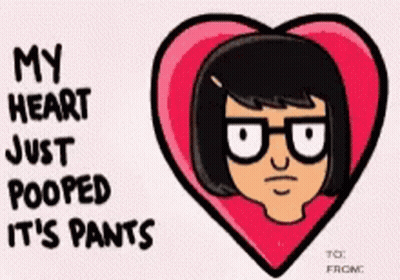 Bob's Burgers Valentine Card With Tina GIF