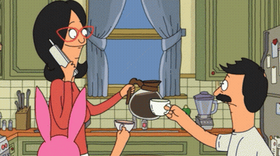 Bob's Burgers Woman Pouring Coffee GIF