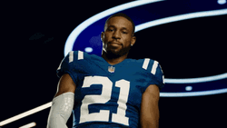  Bob Sanders Of Indianapolis Colts Jersey Number 21 GIF