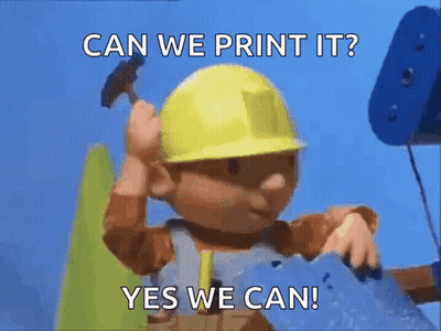 Bob The Builder Holding Hammer Can We Print It Yes We Can GIF