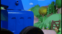 Bob The Builder Riding Scoop And Waving GIF